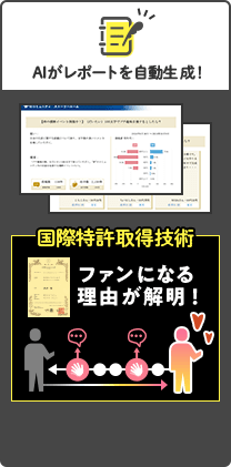 ファンになる理由が解明される国際特許取得技術